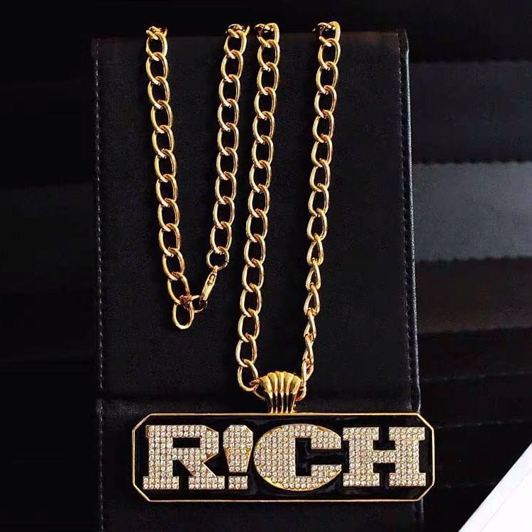 2020中国新说唱有嘻哈同款rich项链 德耀项链