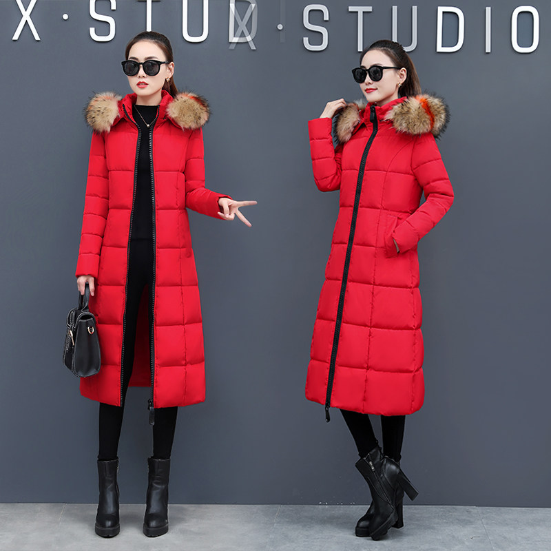 2019冬季新款韩版修身大毛领棉服 蔚佳依恋棉衣/棉服