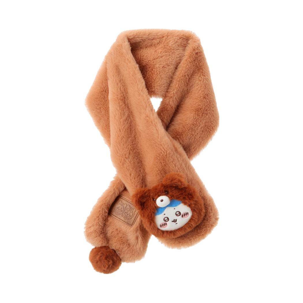 Chiikawa系列毛茸茸季小熊围巾 名创优品MINISO吉伊卡哇乌萨奇,淘宝优惠券,粉丝福利购,淘宝优惠卷