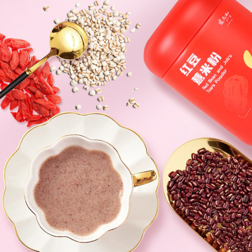 张太和红豆薏米粉500g/罐红枣粉代餐粉薏仁粉早餐食品冲泡懒人粉 - 图1
