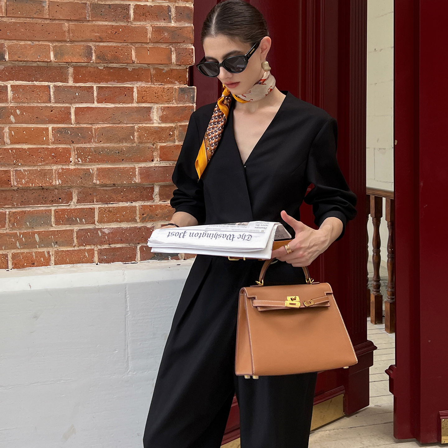 ACDY 【飞行服】秋季新款时尚百搭显瘦连体裤长裤女连衣裤子 - 图0