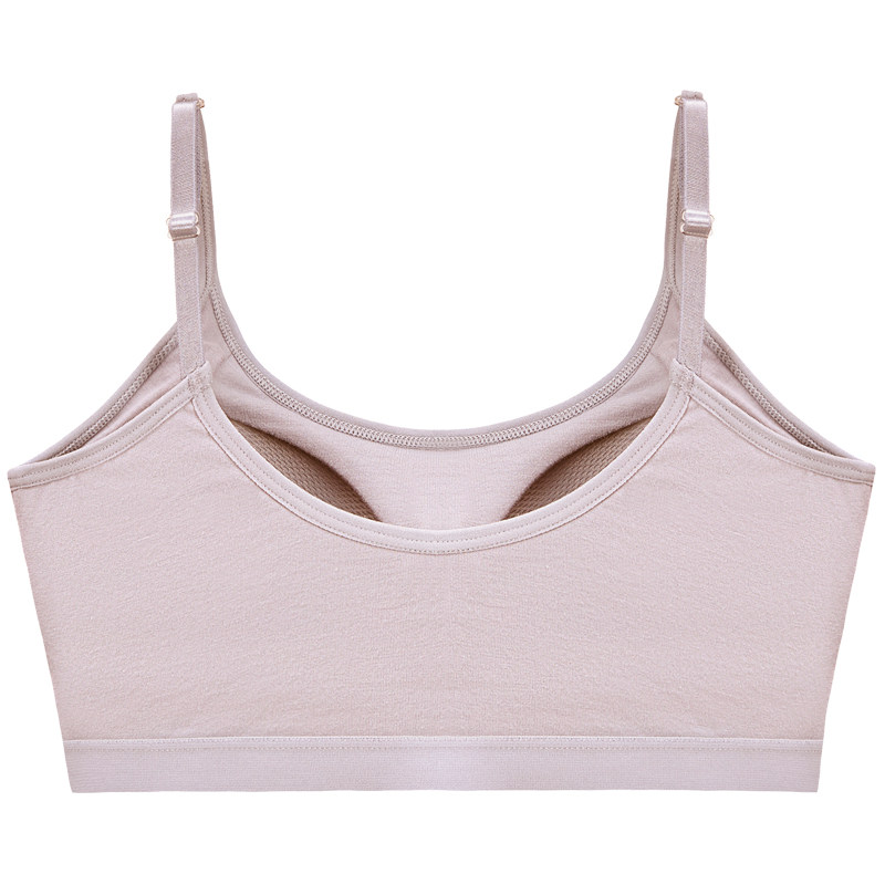 纯棉背心式内衣少女上托防震吊带 楚兰朵文胸