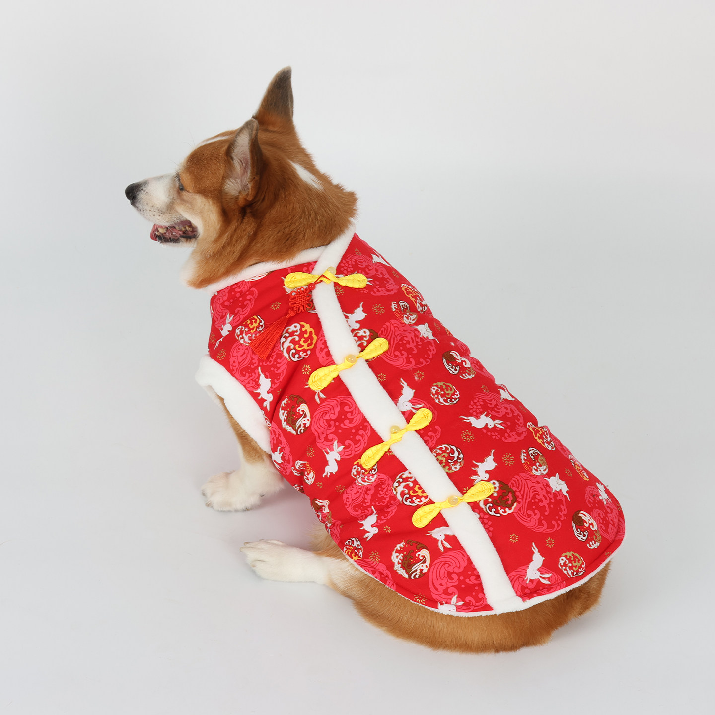 宠物狗狗冬季新年战袍过年喜庆唐装保暖马甲柴犬柯基2026新款棉衣,淘宝优惠券,粉丝福利购,淘宝优惠卷