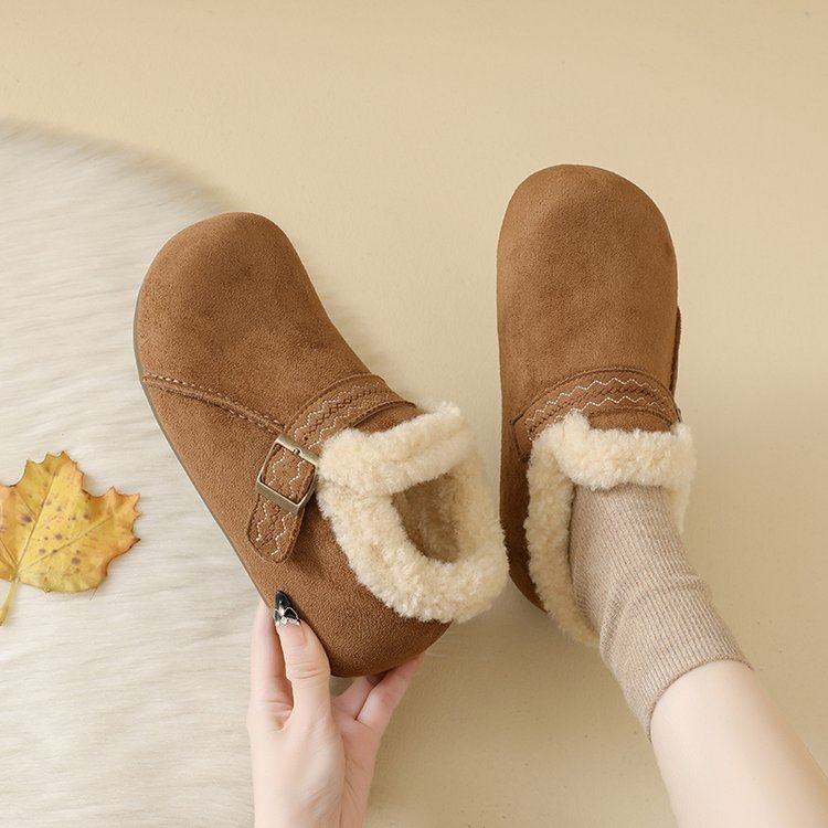 加绒全包博肯鞋女2025新款冬季内增高厚底豆豆鞋保暖毛毛雪地棉鞋,淘宝优惠券,粉丝福利购,淘宝优惠卷