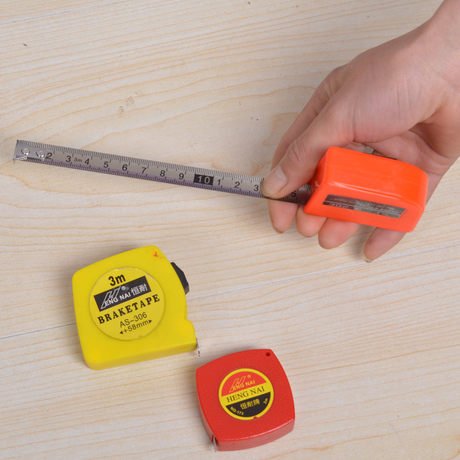 Manufacturer Heng Nai 2m 3m 5m High Precision Stainless Steel Color Tape Measure Marble Box Ruler