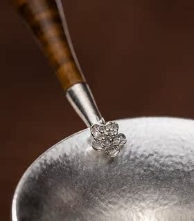 金丝楠足银茶漏茶具配件茶隔茶滤泡茶茶叶过滤网器茶道茶水分离器