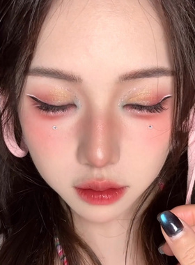 彩虹眼影盘多巴胺色彩全