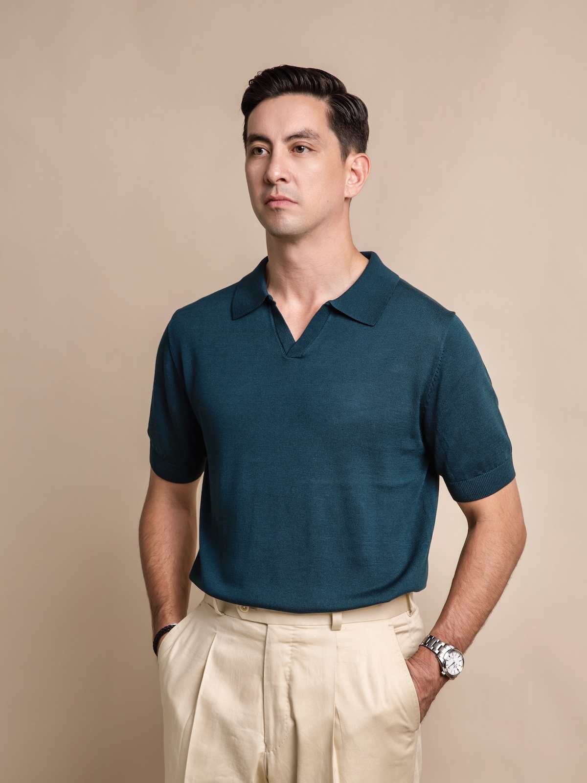 PRINCIPLE M 2023 POLO衫 天丝与桑蚕丝 混纺 三色入 POLO-TE001 - 图3