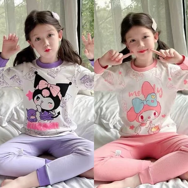 拉布布女童纯棉内衣套装2025新款宝宝秋衣秋裤春秋女孩儿童家居服,淘宝优惠券,粉丝福利购,淘宝优惠卷