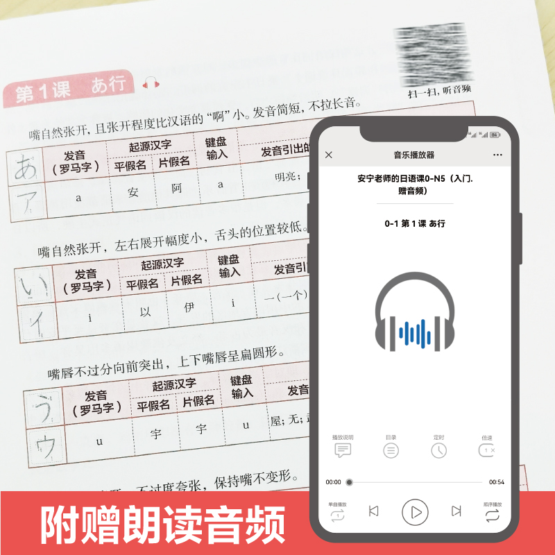 安宁老师的日语课0-N5入门N2N1初级N4N3中高级任选日语能力考日语入门初级中高级日语自学教程日语入门赠音频华东理工大学出版社-图0