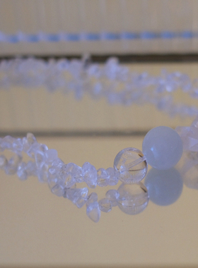 自制 toccata 水晶 不规则 摩登 短项链