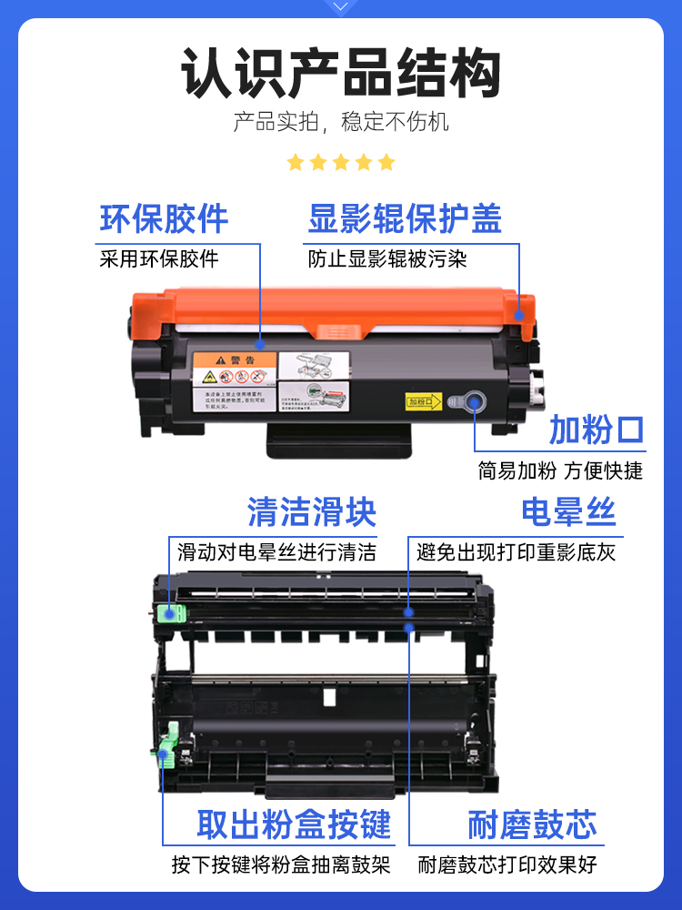 星图兼容CT202881富士施乐M248b硒鼓P288dw粉盒M288z打印机墨粉匣DocuPrint M248db复印一体机墨盒碳粉鼓架 - 图1