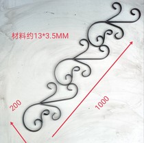 Cooked Iron Wrought Iron Art Flower Iron Gate Flower Guard Rail Flower Decoration Forged to Weld Iron Flower Thickened Iron Art Accessories