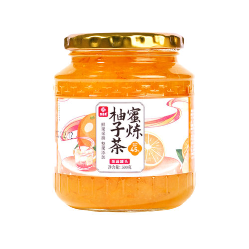 6罐恒寿堂蜜炼柚子茶1000g蜜炼百香果茶500g泡水喝的水果茶柠檬茶 - 图3