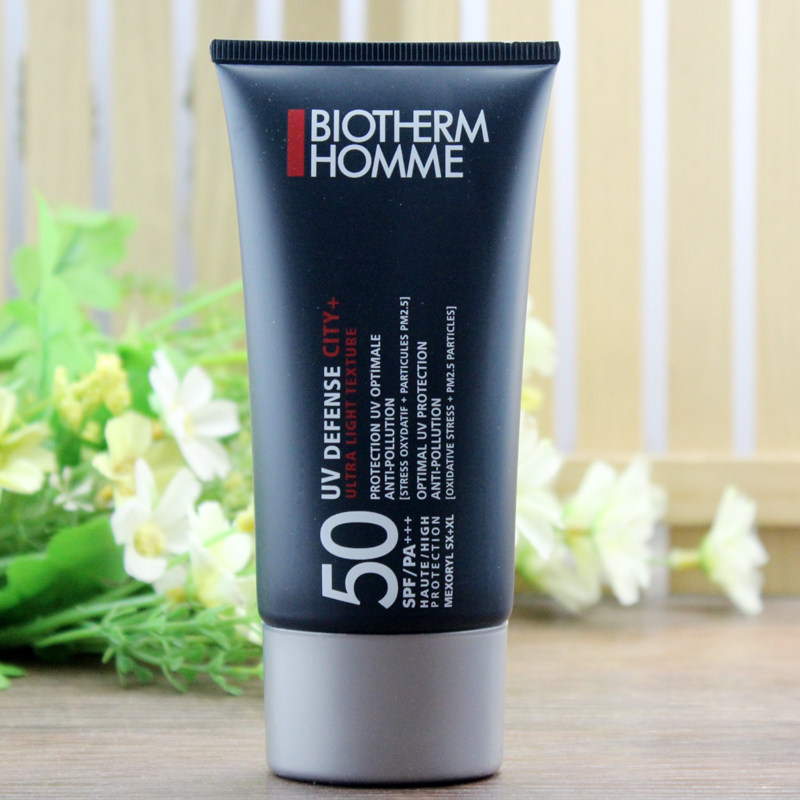 加量碧欧泉男士75ml spf50 uv防晒霜 奋斗时代正品保证男士防晒乳霜