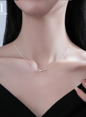 999纯银莫比乌斯环项链女