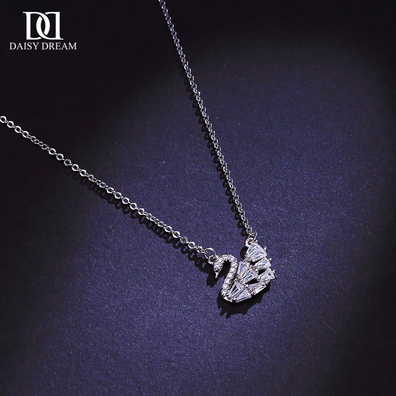 小天鹅女潮网红颈带短款子锁骨链 daisydream项链