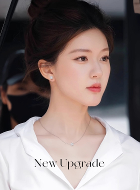 925纯银人鱼之泪耳钉女