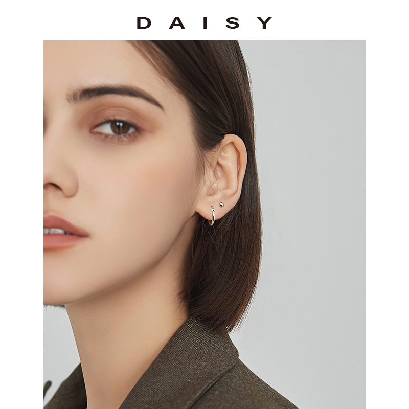 999纯银耳棒养耳洞女男足银耳钉 daisydream耳钉
