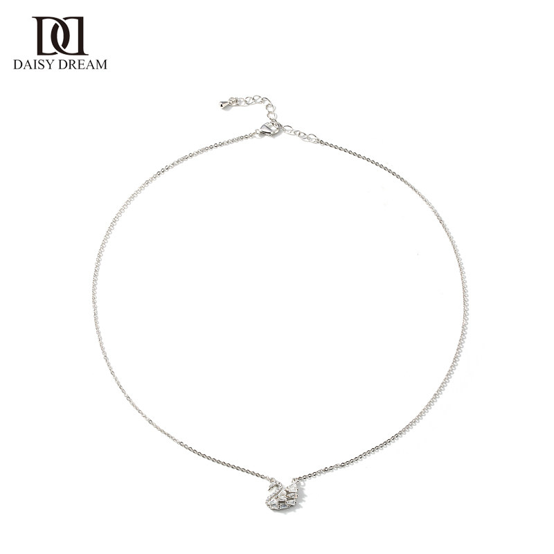 小天鹅女潮网红颈带短款子锁骨链 daisydream项链