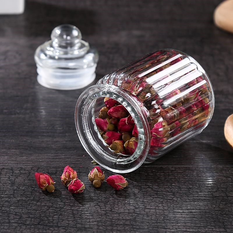 Kitchen glass sealed container food seasoning storage jar ho - 图1