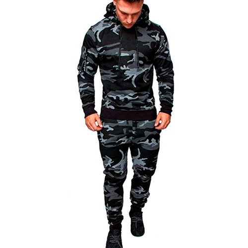 Спортивный костюм для камуфляжного капота с камуфляжным камуфляжным капюшоном