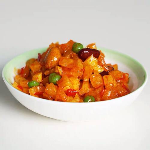 庄彪花生酱丁3斤酱菜五仁酱菜甜脆萝卜丁下饭咸菜开胃腌菜即食菜 - 图1