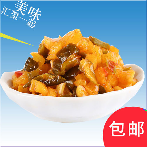 庄彪红油三鲜萝卜干腌菜酸菜香辣早餐下饭菜开味菜9斤整箱咸菜 - 图2