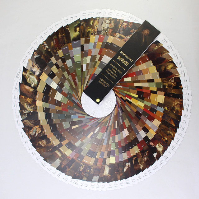 Great Artist Series Book Rembrandt Traditional Chinese Painting Album Color Card Set rembrandt Baroque Art Representative Etching Print Selfie Originator of Light and Shadow Rembrandt Works Painting Album Book