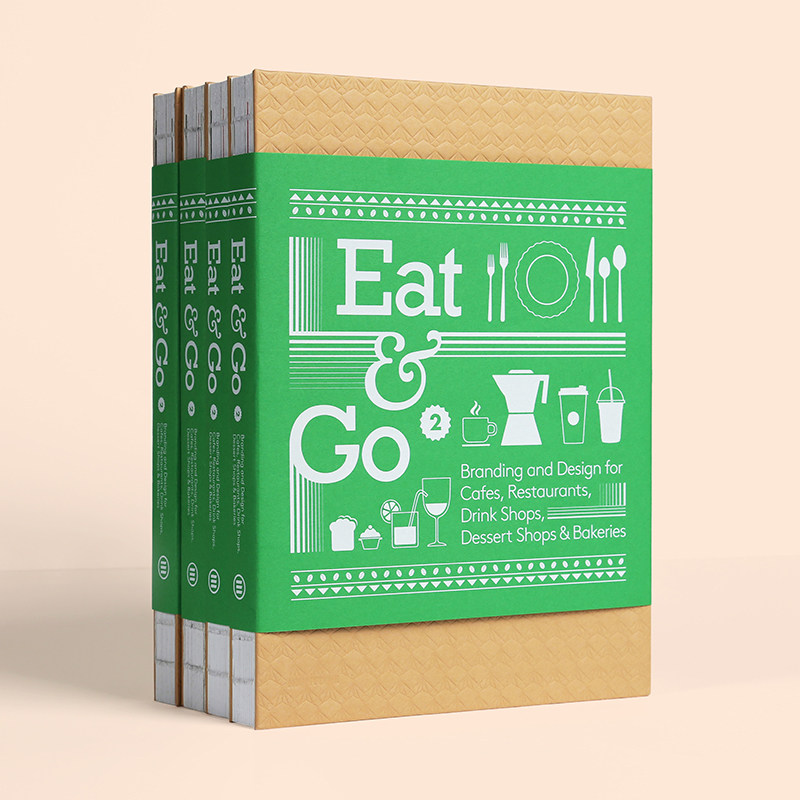 Eat & Go 2 餐饮品牌设计书籍 包装海报平面广告logo设计案例书籍 房屋室内装修设计方案实战指南