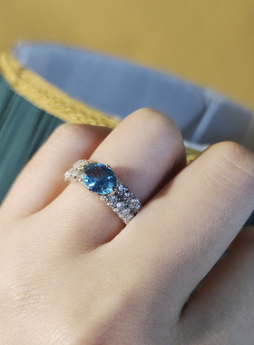 S925银帕拉伊巴戒指星赞