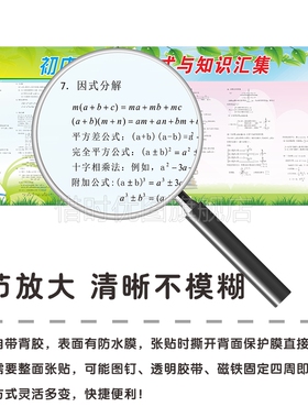 数学公式物理知识点墙贴纸