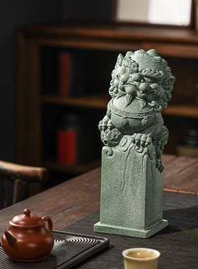 青砂石新中式家居创意国潮摆件