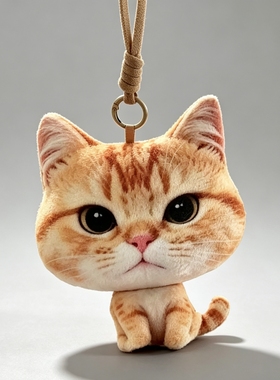 3D打印美短大头猫咪毛绒公仔