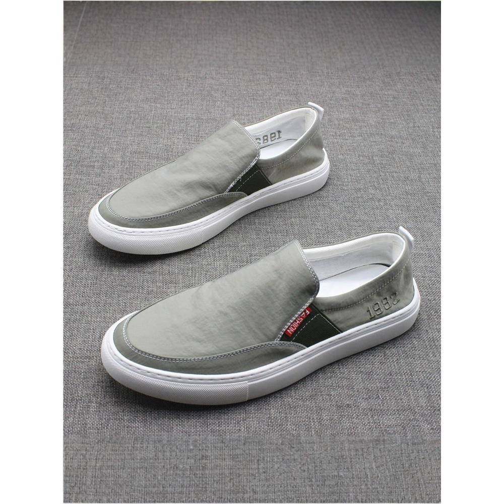 〖MessContiy Tsmr〗好脚感会说话~一脚蹬帆布鞋男百搭透气乐福鞋,淘宝优惠券,粉丝福利购,淘宝优惠卷