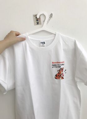 ins超火纯棉短袖夏季韩版印花