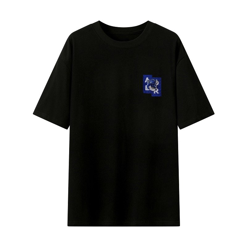 刺绣纯棉短袖上衣美式夏季新款宽松百搭简约短袖男女情侣日系T恤,淘宝优惠券,粉丝福利购,淘宝优惠卷