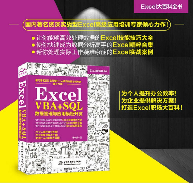 excelvba教程 Excel VBA+SQL数据管理与应用模板开发 Excel数据管理实战 excel函数公式技巧解析韩小良 excel数据管理-图0