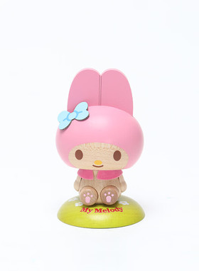 森活木趣木质美乐蒂桌面车载饰品中控台车内可爱弹簧摇头晃脑摆件