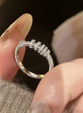 s925拉丝时来运转女戒