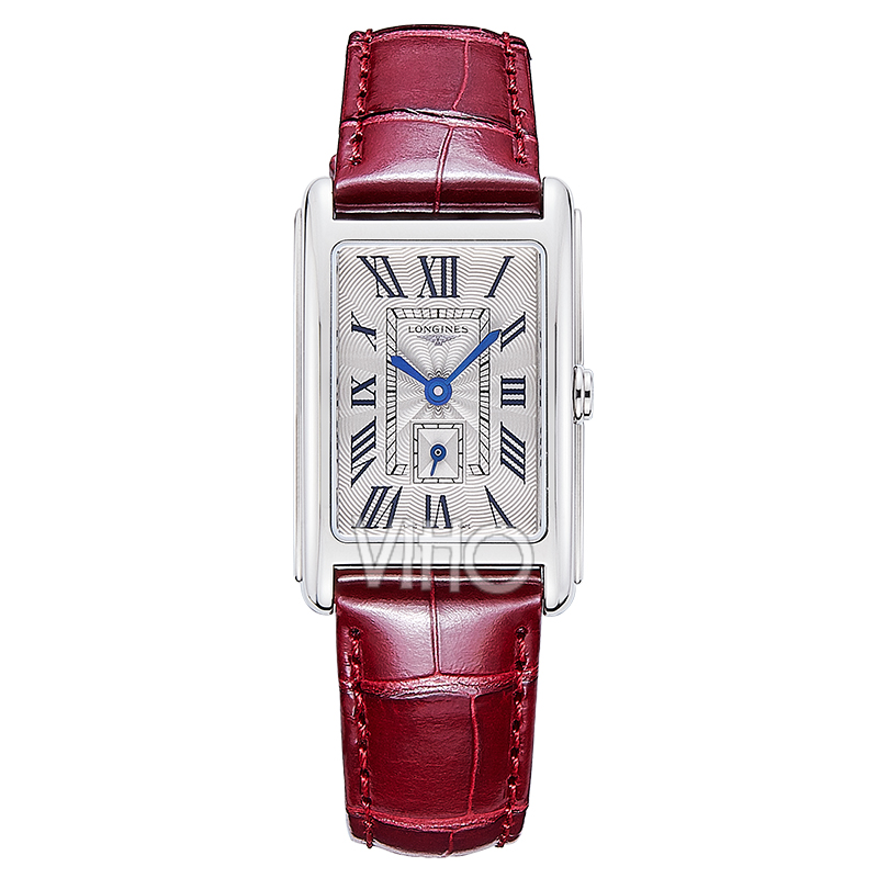 longines浪琴黛绰维纳红色皮带女表 威皓海外瑞士腕表