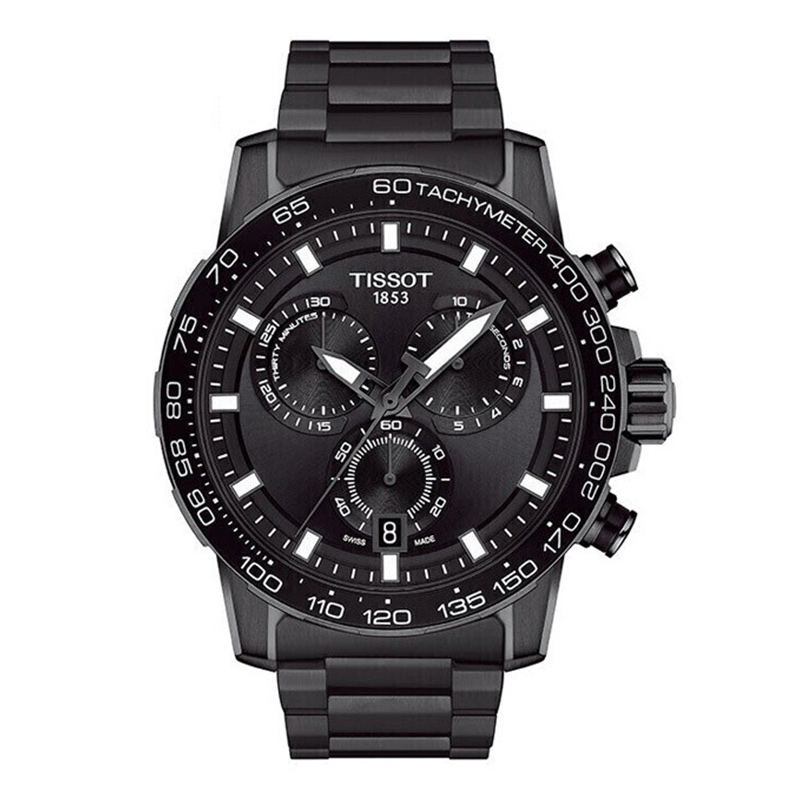 天梭速敢男黑武士精钢运动石英男表 威皓海外瑞士腕表