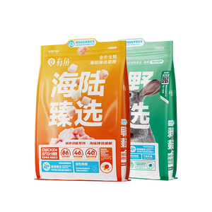 有鱼猫粮官方旗舰店海陆臻选6kg进口鸡鱼冻干无谷成幼猫全价1.5kg