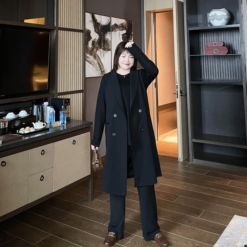 大码女装西装马甲2025秋冬款200斤胖妹妹mm宽松过膝长款马夹背心,淘宝优惠券,粉丝福利购,淘宝优惠卷