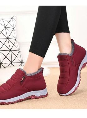 Autumn and Winter Old Beijing Cotton Shoes Women's Plush Thi