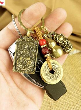 文殊菩萨属兔手链吊坠男女钥匙貔