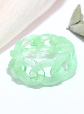 The Korean Fashion Annas same Jell-O chain ring was designe