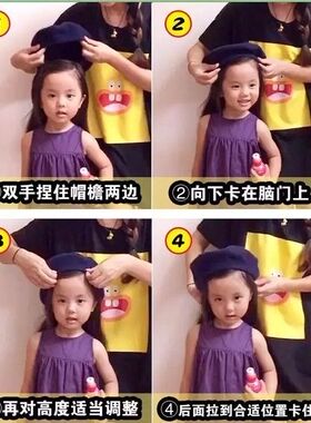 可爱羊毛女童宝宝婴儿韩版贝雷帽