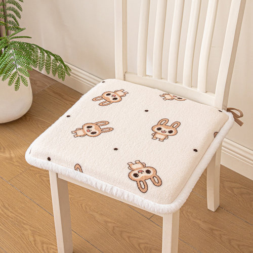 莎丽绒坐垫加厚马蹄形椅子坐垫冬季屁股垫子餐椅垫办公室久坐家用 - 图1