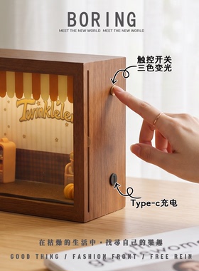 星星人美味时刻盲盒相框造景展示
